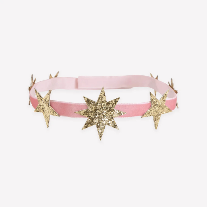 Celestial Glitter Star Party Crowns