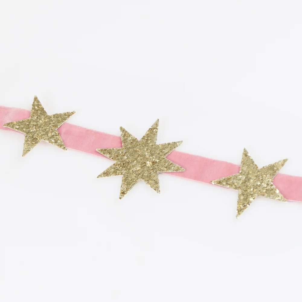 Celestial Glitter Star Party Crowns