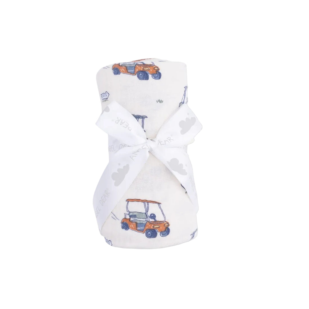 Zooming Golf Carts Swaddle Blanket