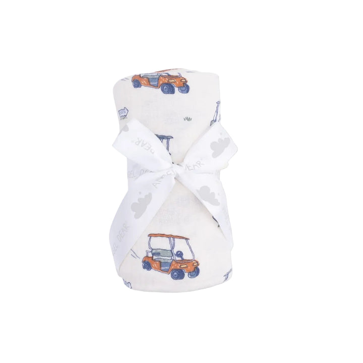 Zooming Golf Carts Swaddle Blanket