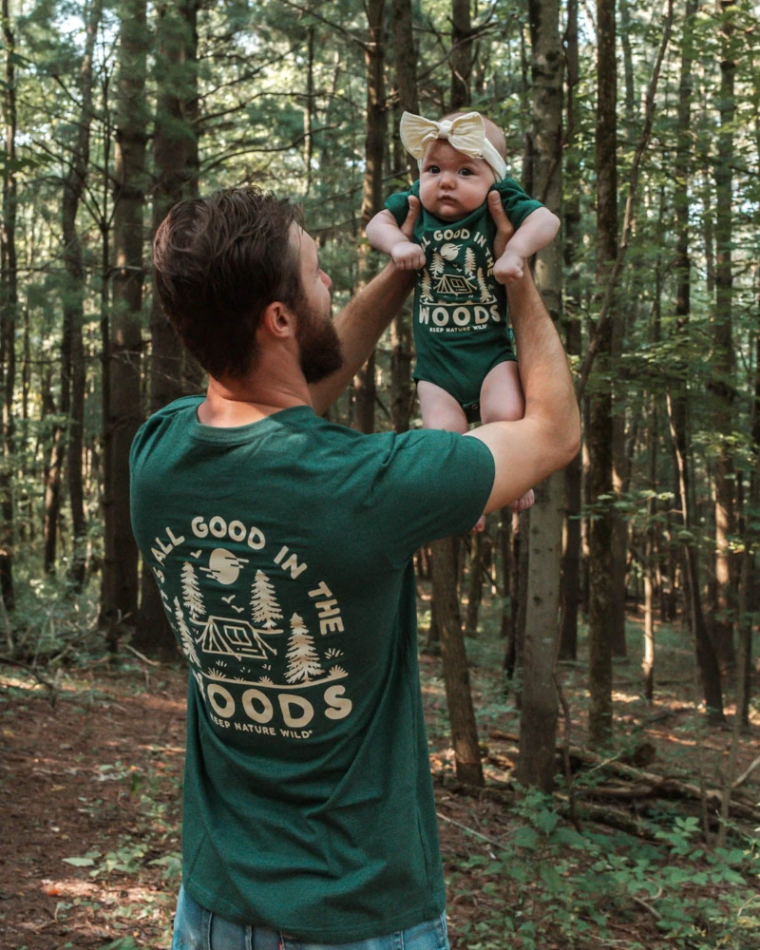 Good in the Woods Bodysuit - Heather Forest