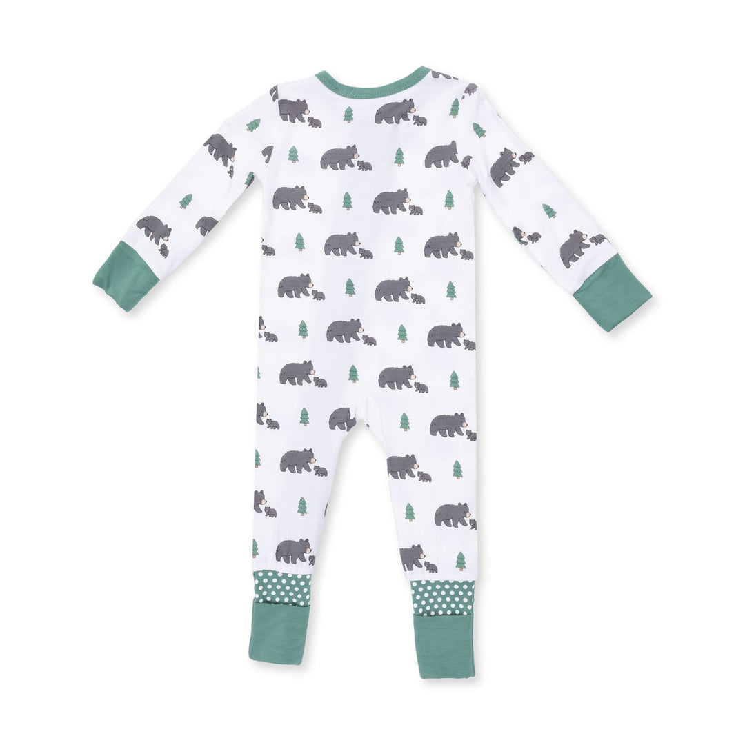 Convertible Romper - Green Black Bears