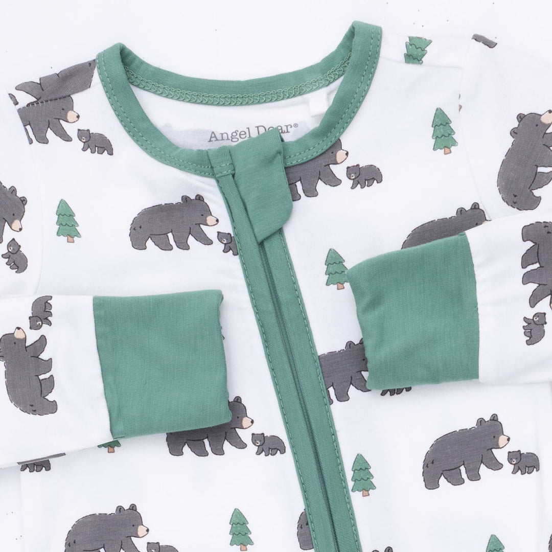 Convertible Romper - Green Black Bears