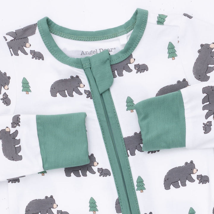 Convertible Romper - Green Black Bears