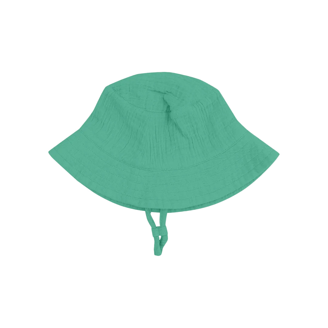 Solid Muslin Bucket Hat - Ming Green