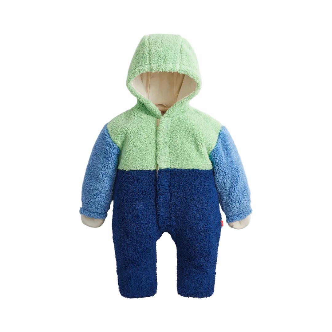 Sherpa Pram Suit -  Blue Colorblock