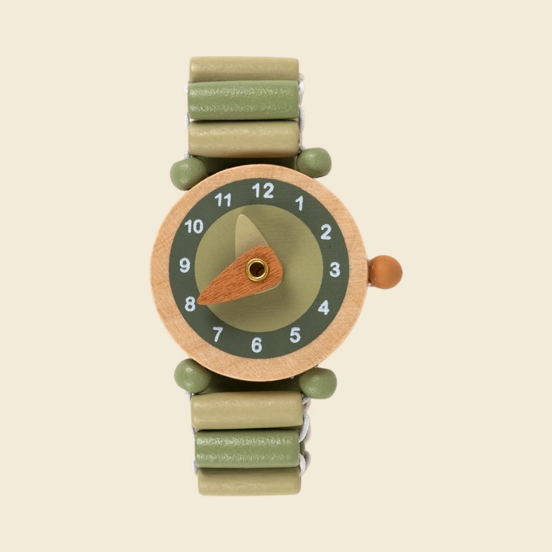 Les Petits Raph Wooden Watch Green