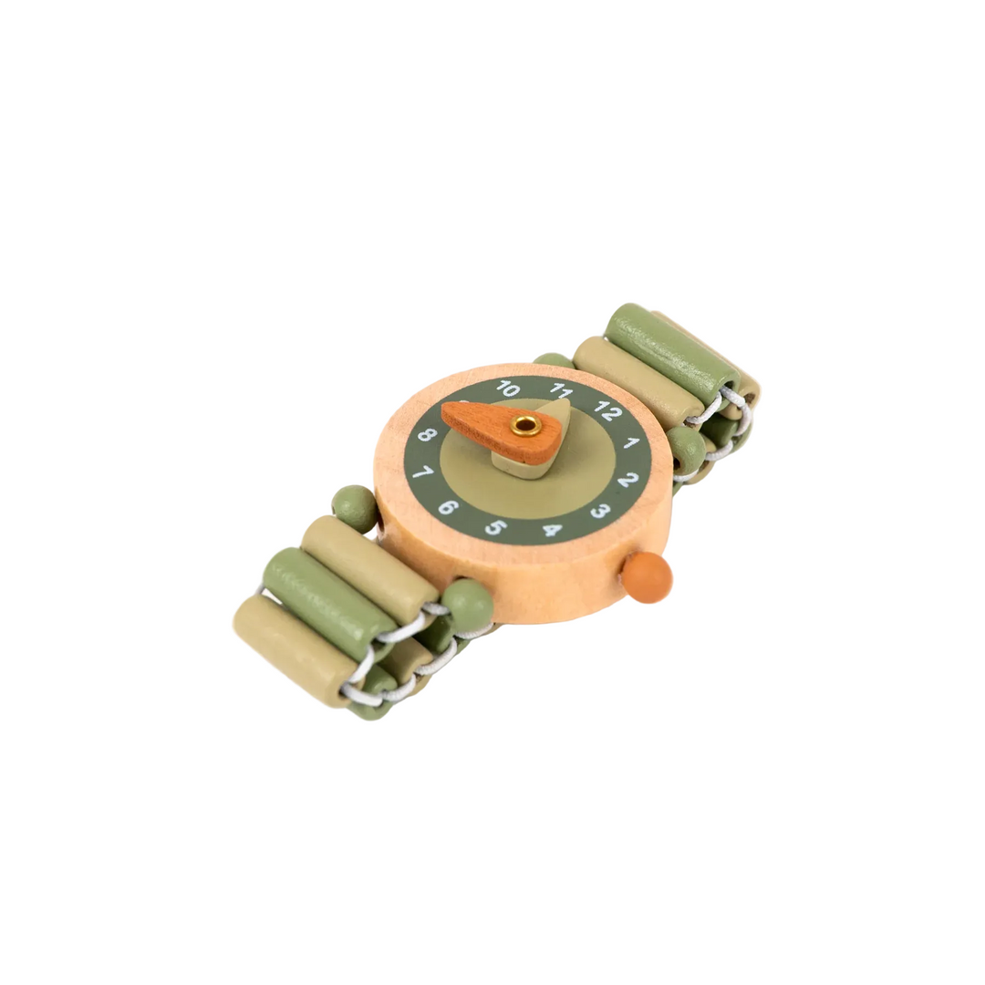 Les Petits Raph Wooden Watch Green