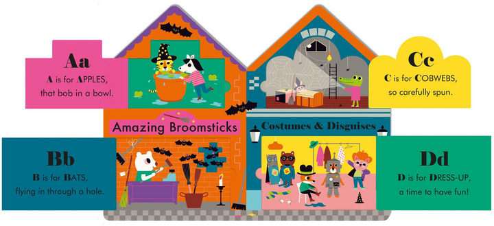 Halloween Street: A Fold-Out, Lift-the-Flap ABC Book
