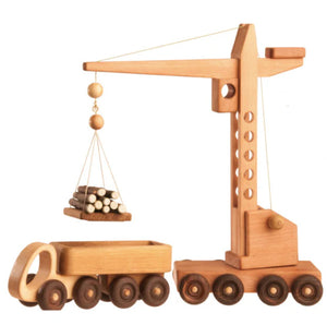 Wooden Crane Toy