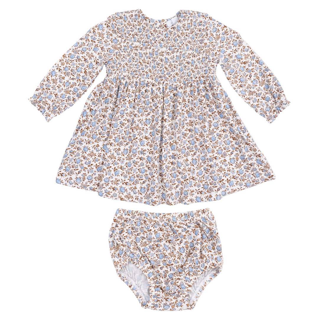 Smocked Bodice Dress + Bloomer - Hazel Floral