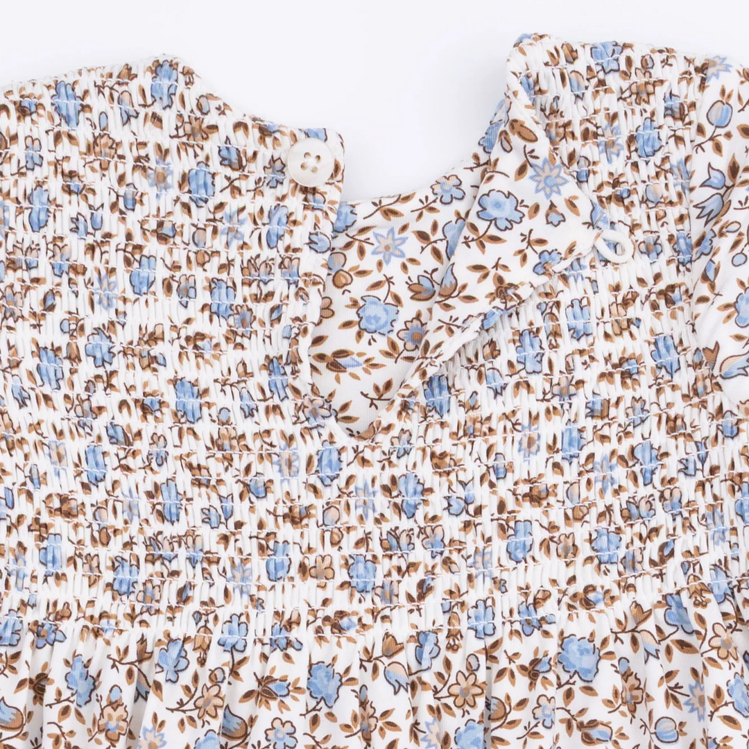 Smocked Bodice Dress + Bloomer - Hazel Floral
