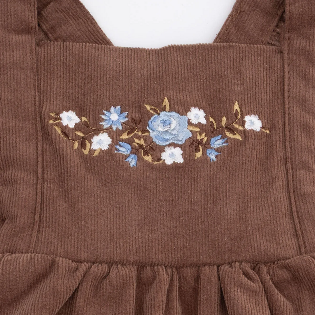 Pinafore Dress + Bodysuit Set - Hazel Floral