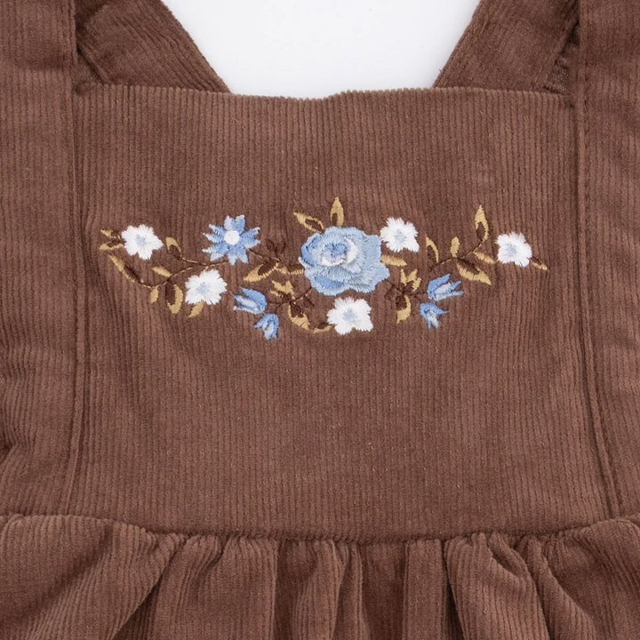 Pinafore Dress + Bodysuit Set - Hazel Floral