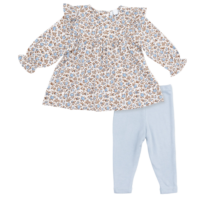 Ruffle Tunic with Leggings - Hazel Floral