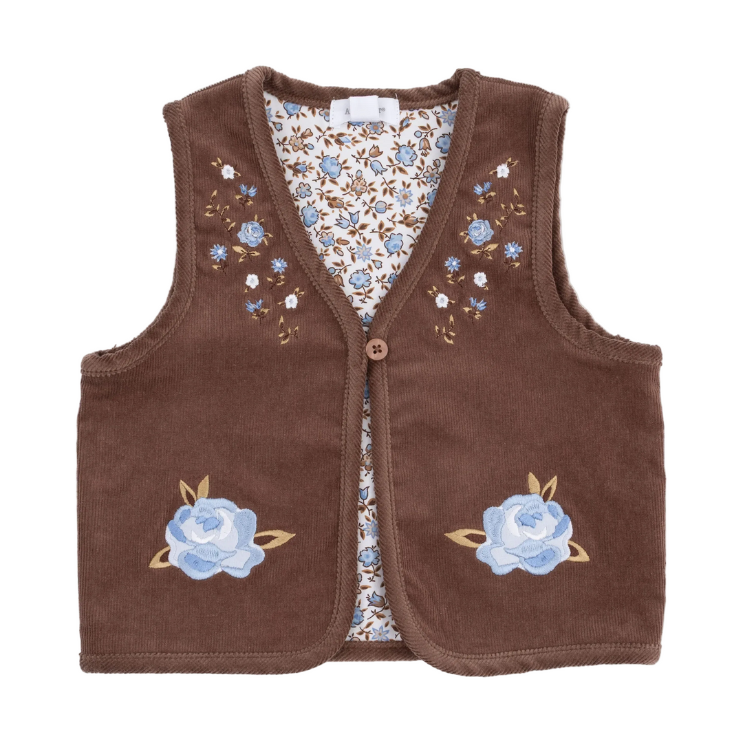 Vest w/ Lining - Hazel Floral