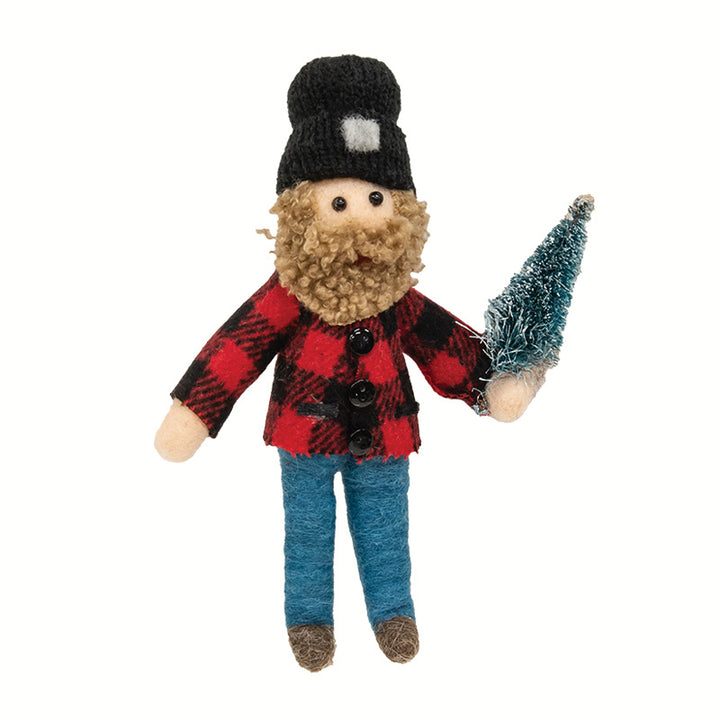 Lumberjack Felted Ornament
