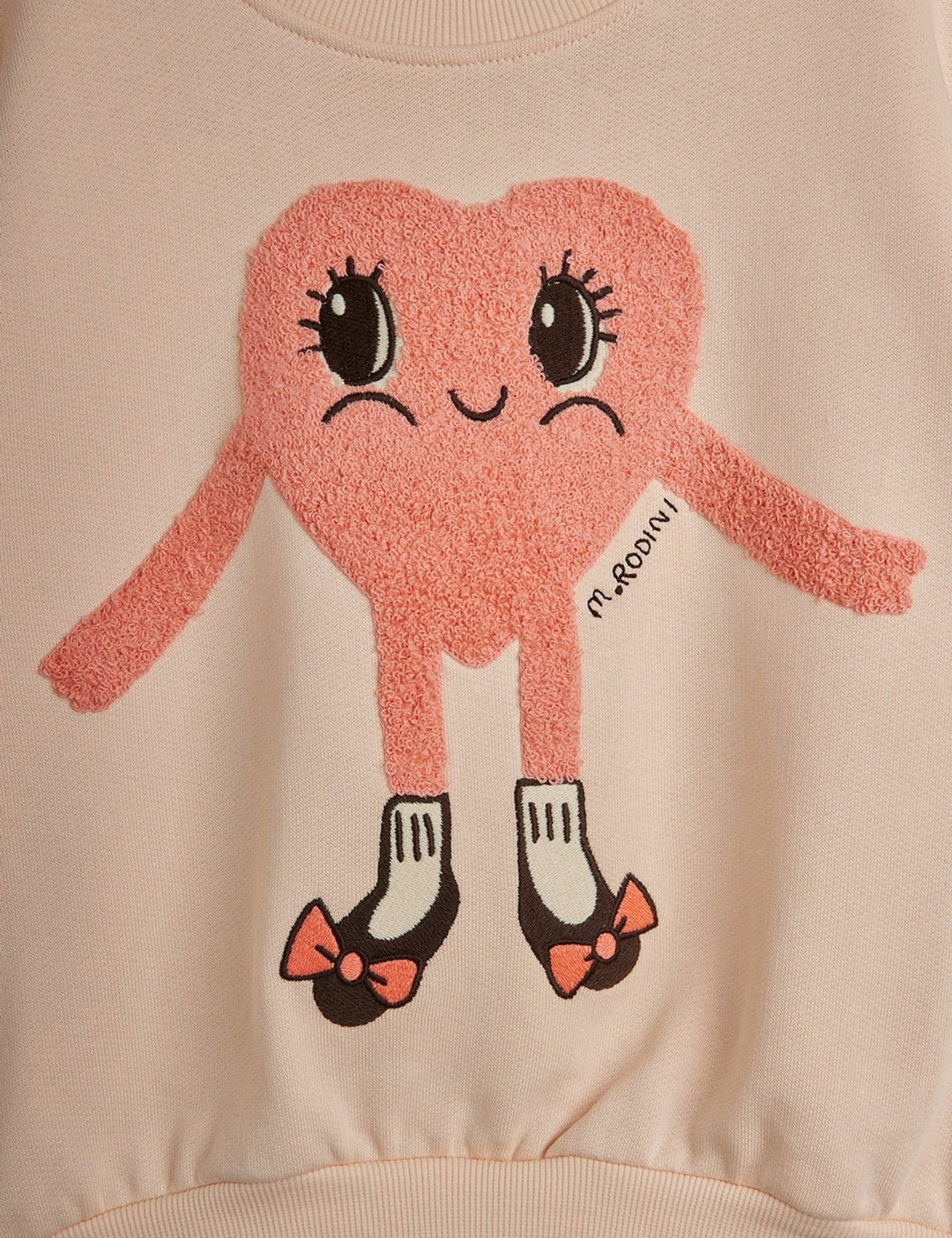Pink Heart in Shoes Chenille Sweatshirt *