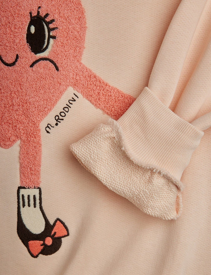 Pink Heart in Shoes Chenille Sweatshirt *
