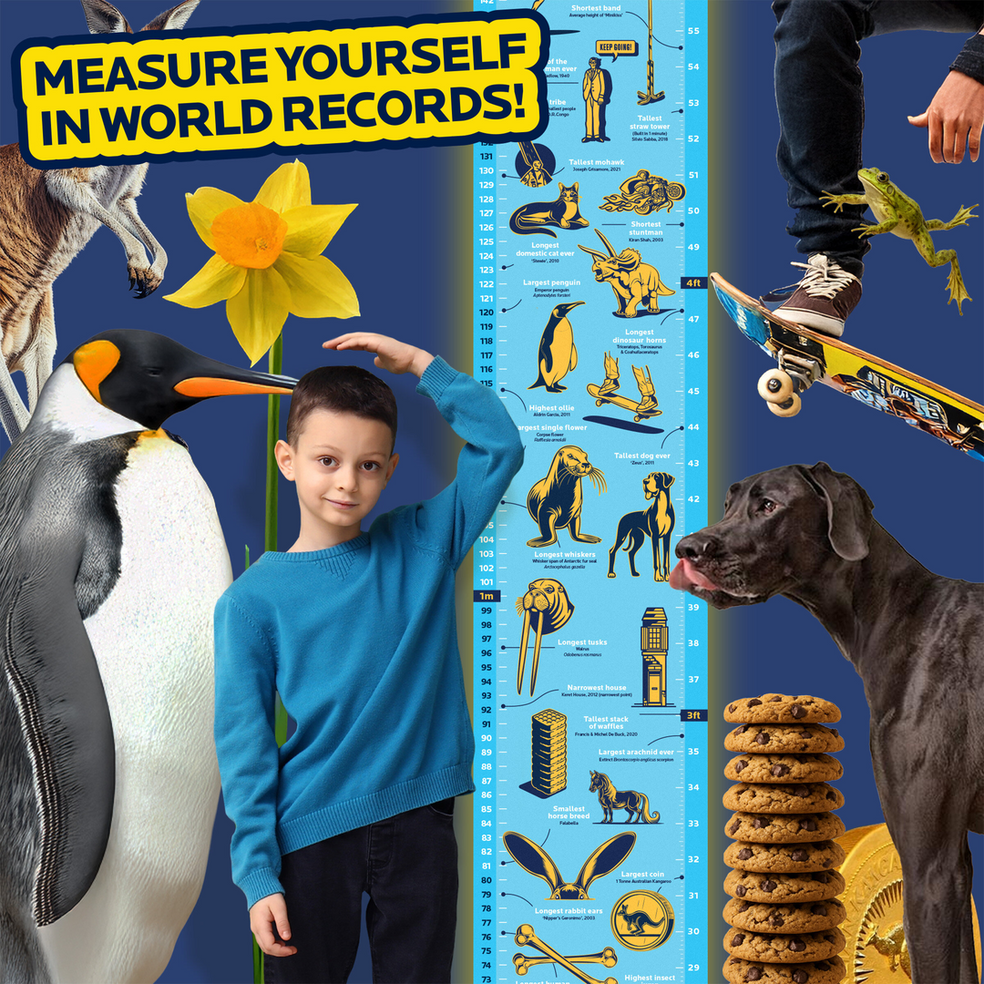 World Records Height Chart