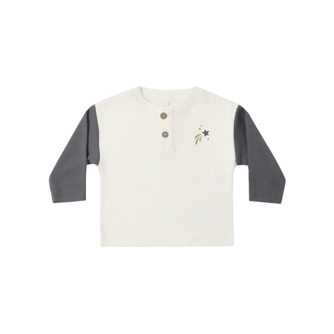 Henley Tee - Midnight