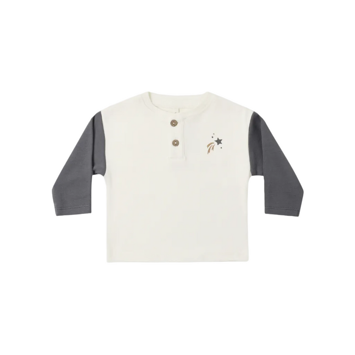 Henley Tee - Midnight