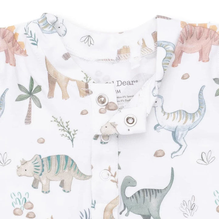 Uni Romper - Beige Sweet Baby Dinos