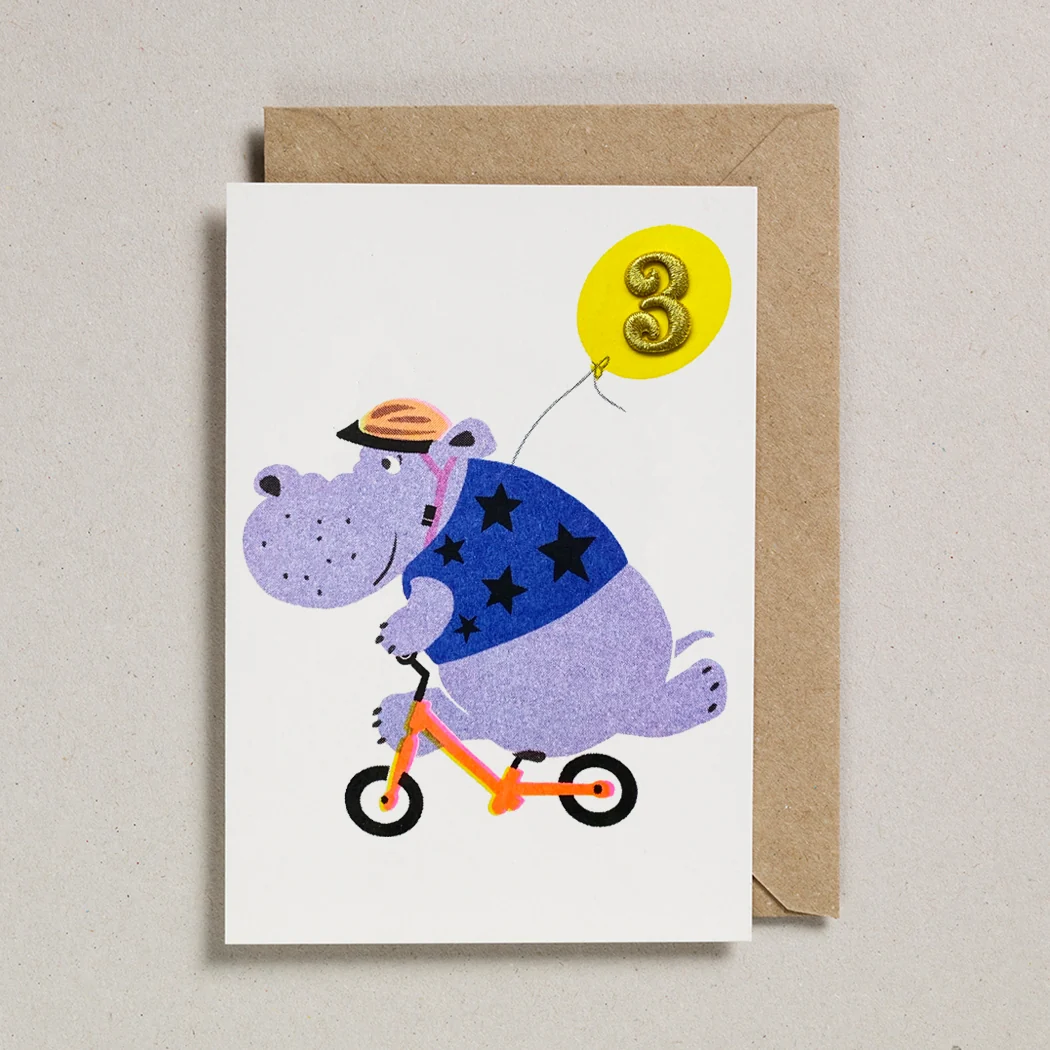 Hippo Confetti Pets Cards - Age 3