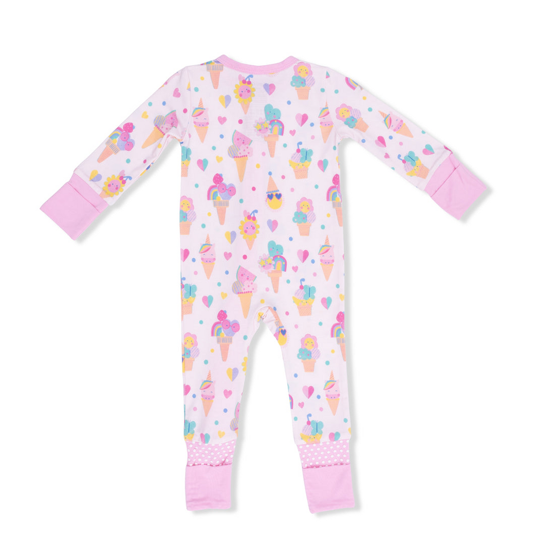 Pink Ice Cream Fun Crew Convertible Romper
