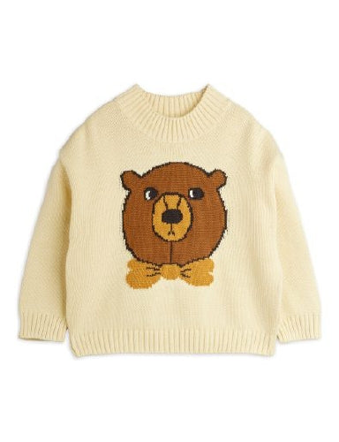 Off White Bear Intarsia Knit Sweater