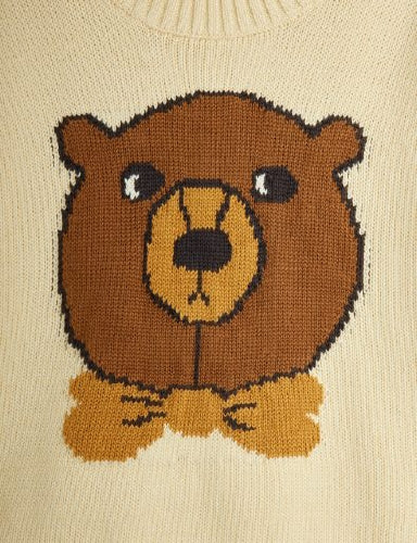 Off White Bear Intarsia Knit Sweater