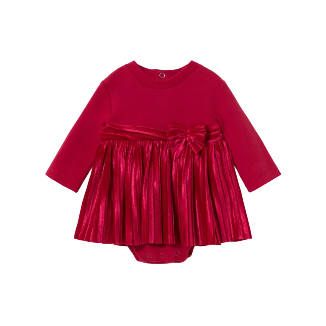 Isla Pleated Bow Dress