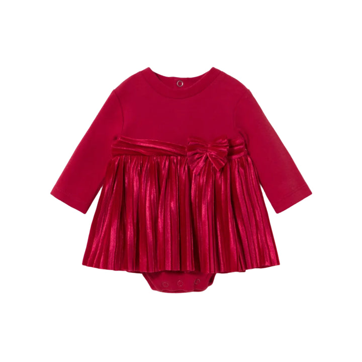 Isla Pleated Bow Dress
