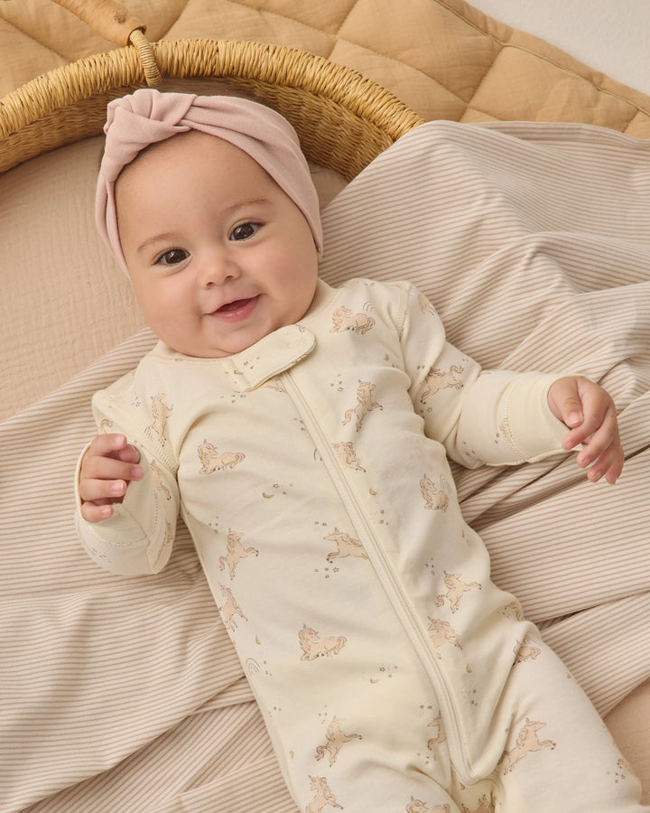 Ivory Unicorns Zip L/S Sleeper