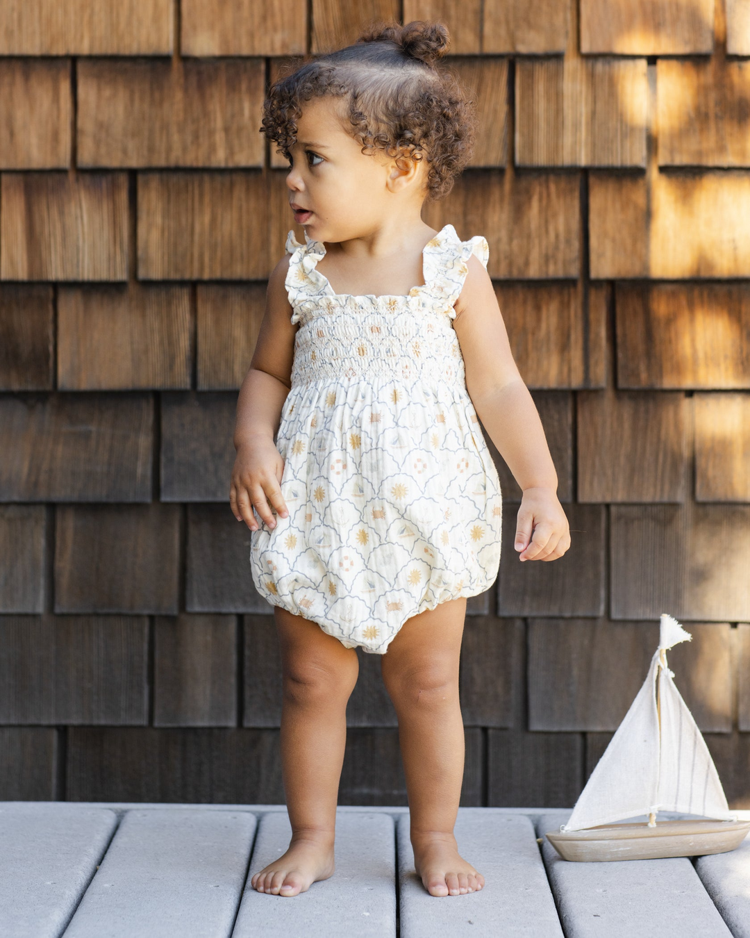Nautical Ivory Julia Romper