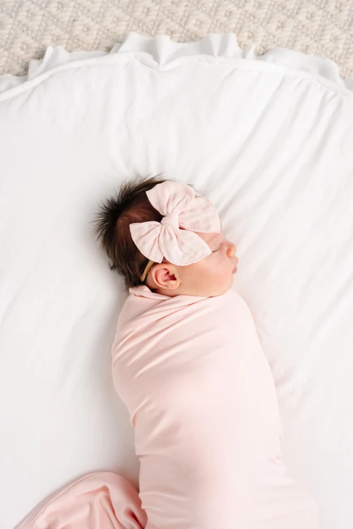 Cloud Muslin Heirloom Bow - Junie Headband