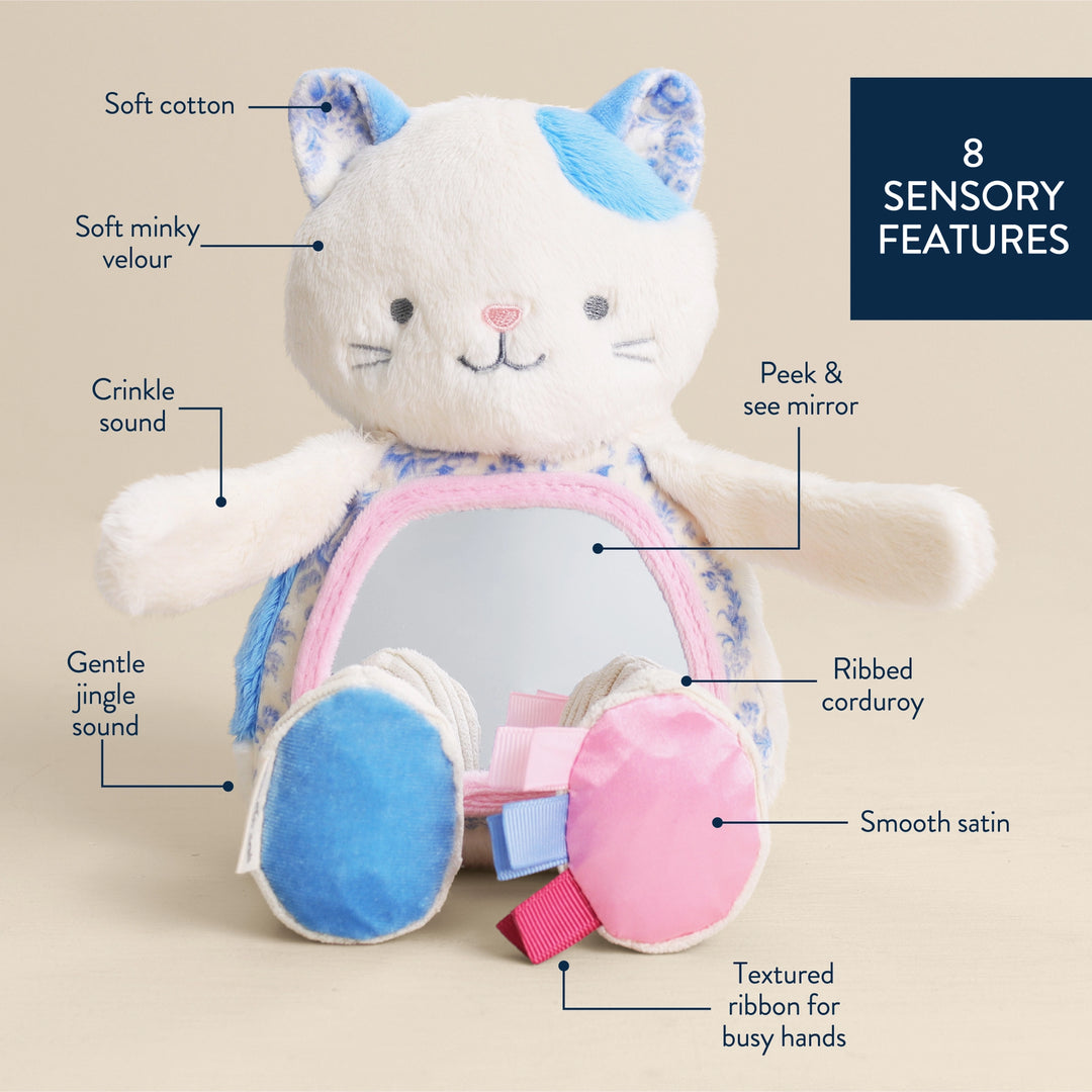 Itzy Bitzy Tummy Time Mirror - Kitty