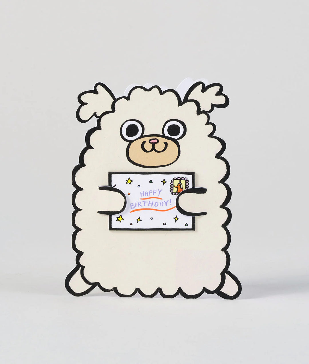 Dog with Mini Card Card