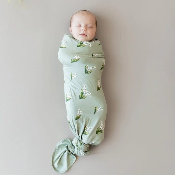 Thyme Lily Bamboo Swaddle