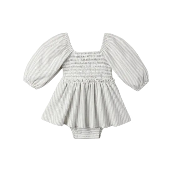 Lainey Romper - Cloud Stripe