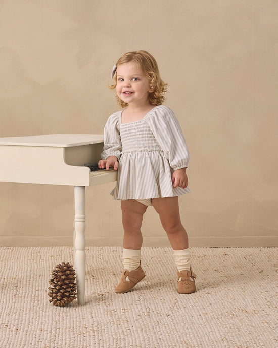Lainey Romper - Cloud Stripe