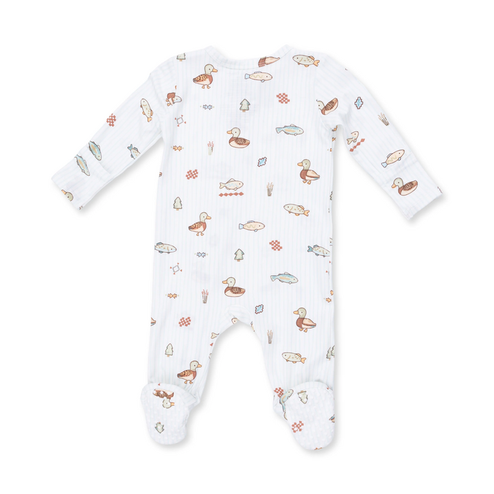 2-Way Zipper Footie - Lake Cuties