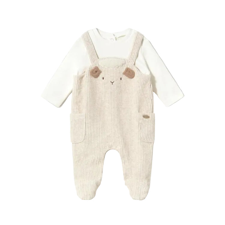 Cozy Lamb Overall Set