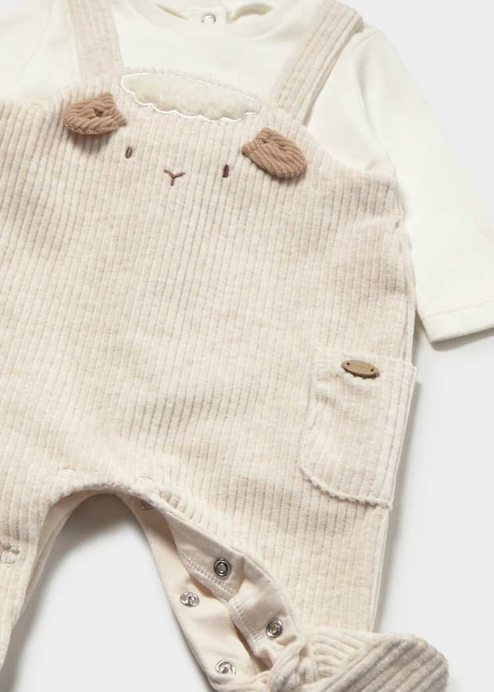 Cozy Lamb Overall Set