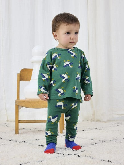 Green La Oca AOP Leggings