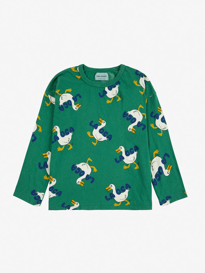 Green La Oca AOP L/S Tee