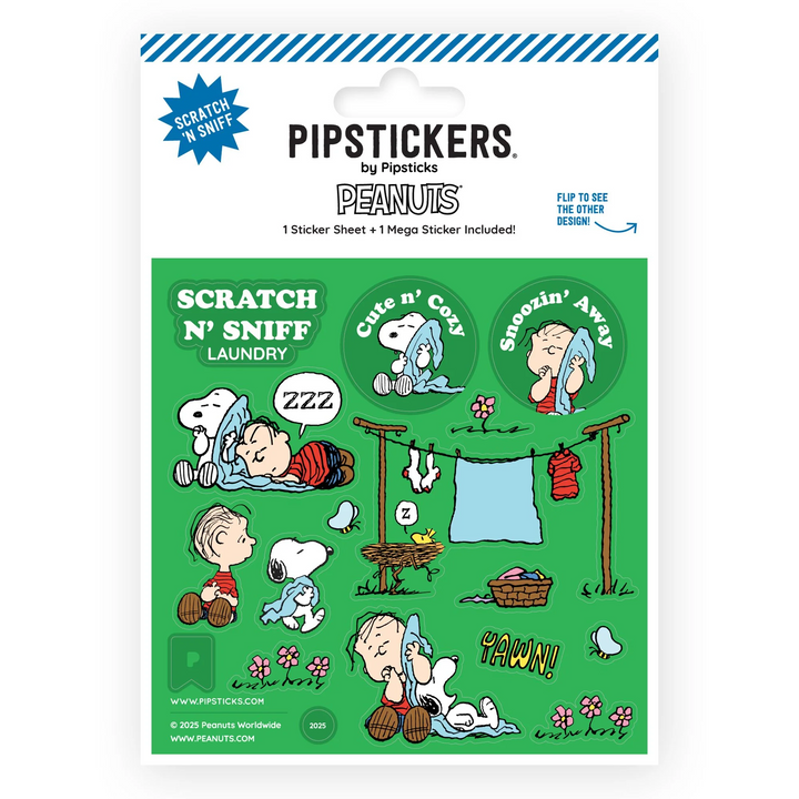 Peanuts Laundry Day Scratch 'n Sniff Stickers
