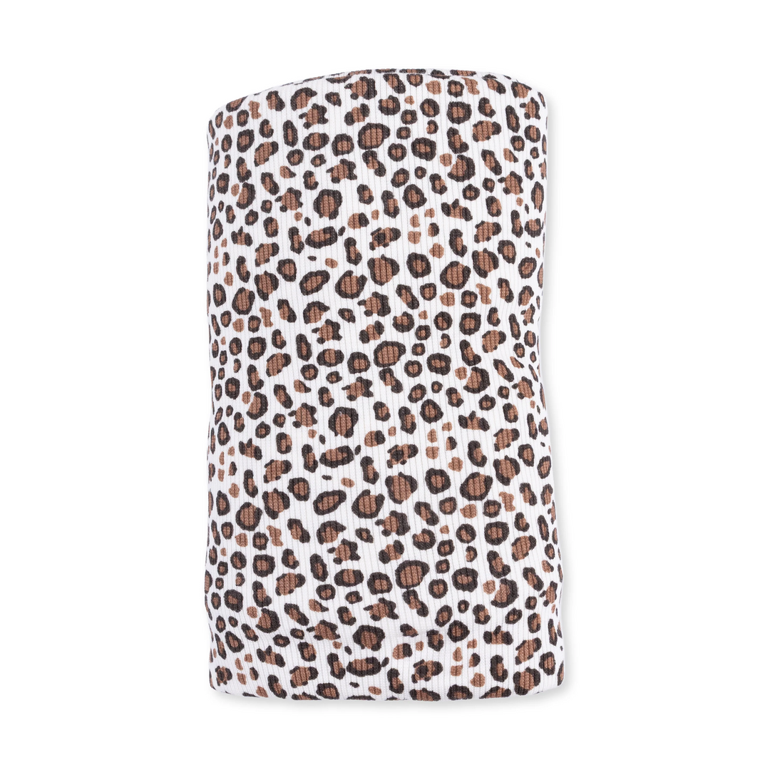 Swaddle Blanket - Leopard Rib