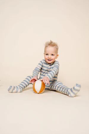 Lincoln Ribbed Zipper Footie