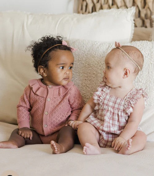Lipstick Ruffle Collar Cardigan